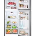 395L Net Capacity Double Door Top Mount Refrigerator With Smart Inverter Compressor,,No Frost, Door Cooling+, Multi Air Flow 395 L GN-B512PQGB Dark Graphite Steel