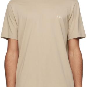 Beige Embroidered T-Shirt