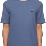 Blue Waffle Knit T-Shirt