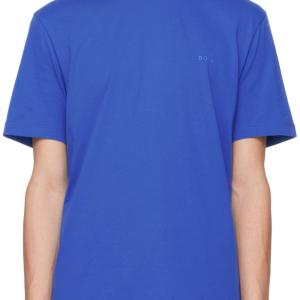 Blue Rubber-Print T-Shirt