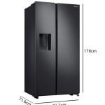 Side By Side Refrigerator RS64R5331B4 Matte Black